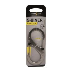 NiteIze S-Biner SlideLock #4 (Stainless Steel) -Field Store go 000912 z