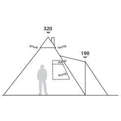 Robens Kiowa 10 Person Tipi Tent -Field Store go 044108 g