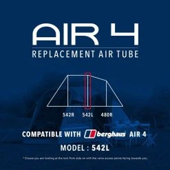 Eurohike Air 4 Replacement Air Tube (Middle - 542L) -Field Store go 190062 z