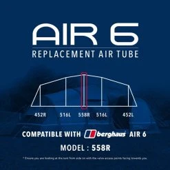 Eurohike Air 6 Replacement Air Tube (Middle - 558R)