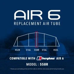 Eurohike Air 6 Replacement Air Tube (Middle - 558R) -Field Store go 190075 z