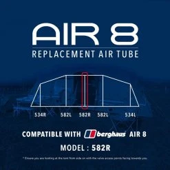 Eurohike Air 8 Replacement Air Tube (582R) -Field Store go 190085 z