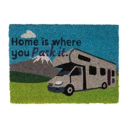 Quest Heavy Duty Coir 'Home Is Where You Park It' Mat -Field Store go 326951 z