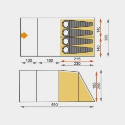 Hi Gear Hampton 4 Nightfall Family Tent 10 Hi Gear Hampton 4 Nightfall Family Tent -Field Store go 351199 b