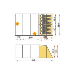 Hi Gear Hampton 6 Nightfall Family Tent 9 Hi Gear Hampton 6 Nightfall Family Tent -Field Store go 351200 b