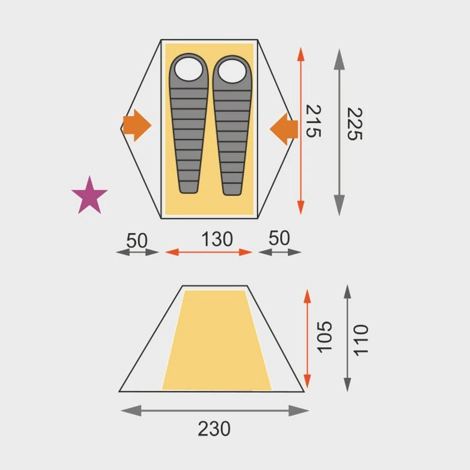 OEX Rakoon II Person Tent 4 OEX Rakoon II Person Tent - Image 2