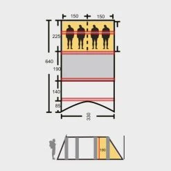 Hi Gear Horizon 400 Air Nightfall Tent 11 Hi Gear Horizon 400 Air Nightfall Tent -Field Store go 354684 b