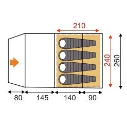 Eurohike Sendero 4 Family Tent 11 Eurohike Sendero 4 Family Tent -Field Store go 503097 b